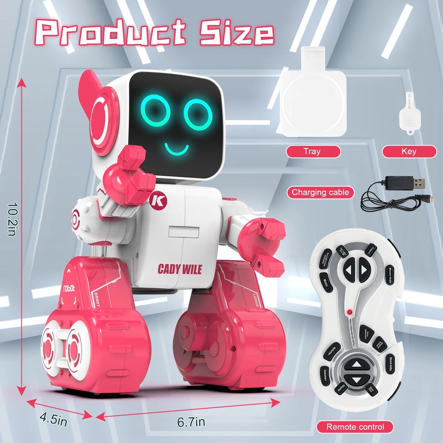 Robot Toys for Kids,Interactive Robot Toy Programmable, LED, Walking, Talking, Singing, Dancing - for Kids