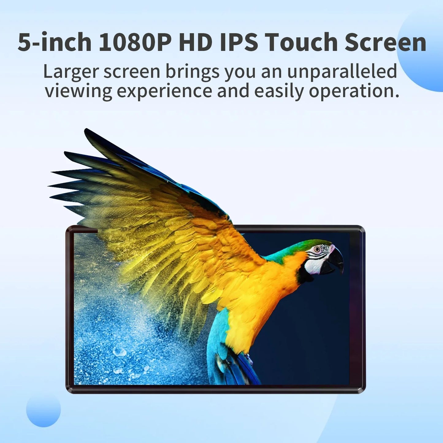 144GB MP3 Player with Bluetooth and WiFi, 5" IPS Touchscreen 1080P Android MP3 MP4 Player, HiFi Music Player with Spotify, Deezer, Audible, Play Store, Browser, Built-in HD Speaker, Black