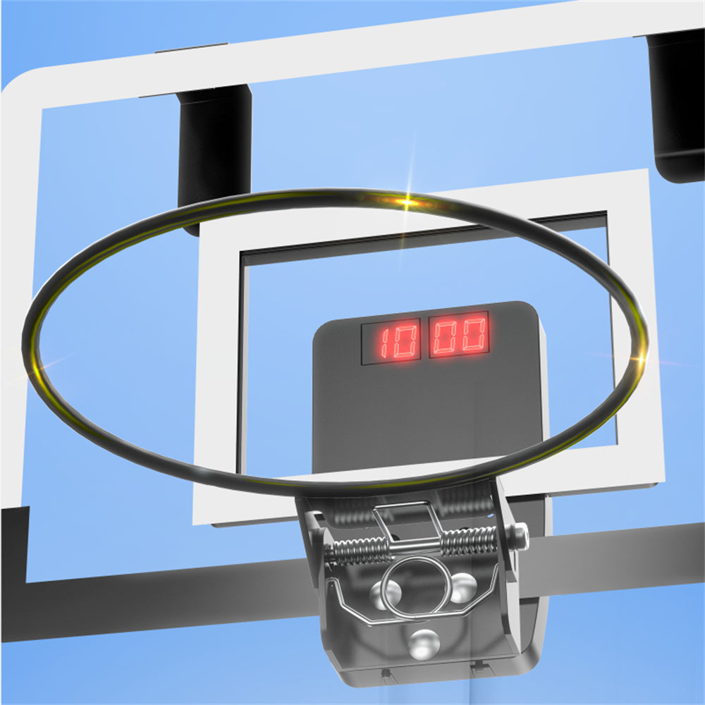 Eotvia Indoor Basketball Hoop for Kids, Mini Basketball Hoops over the Door, Basketball Toys Birthday Gifts for Boys Girls Kids Teens, Mini Basketball Goal with Scoreboard, Ball, Foldable Steel Rim