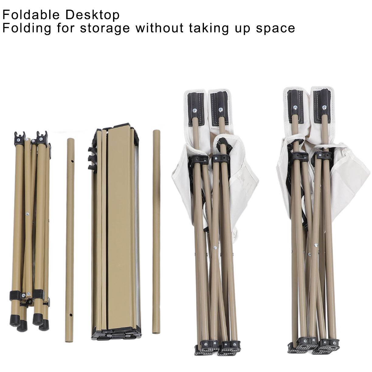 Folding Camping Chairs Camping Table Chairs Set High Load Bearing Portable Folding Aluminum Alloy Camping Square Table Chairs With Storage Bags For Outdoor