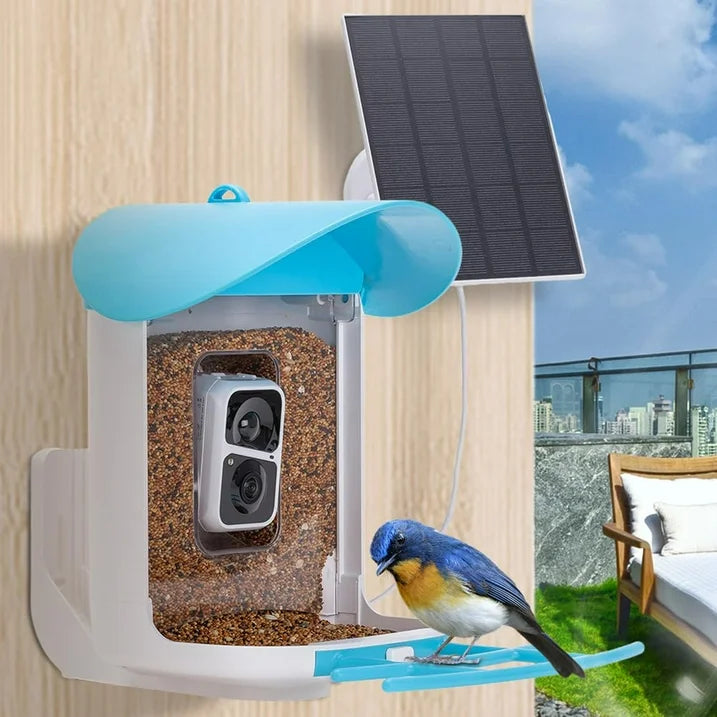 3W Solar Panel for Security Camera, 5V USB Solar Panel Charger with 9.8ft Cable Micro USB & Type C Port, Compatible with Rechargeable Battery Powered Cam, IP65 Waterproof, 360° Adjustable Bracket