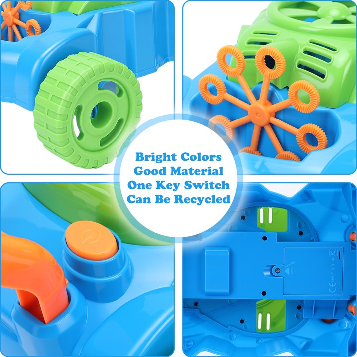 Bubble Lawn Mower for Toddlers 1-3, Kids Bubble Machine for 1-Year-Old Boys Toy Gifts, Gardening Easter Basket Stuffers Birthday Toys, Push Summer Outdoor Toys for Preschool Baby Boys Age 1 2 3