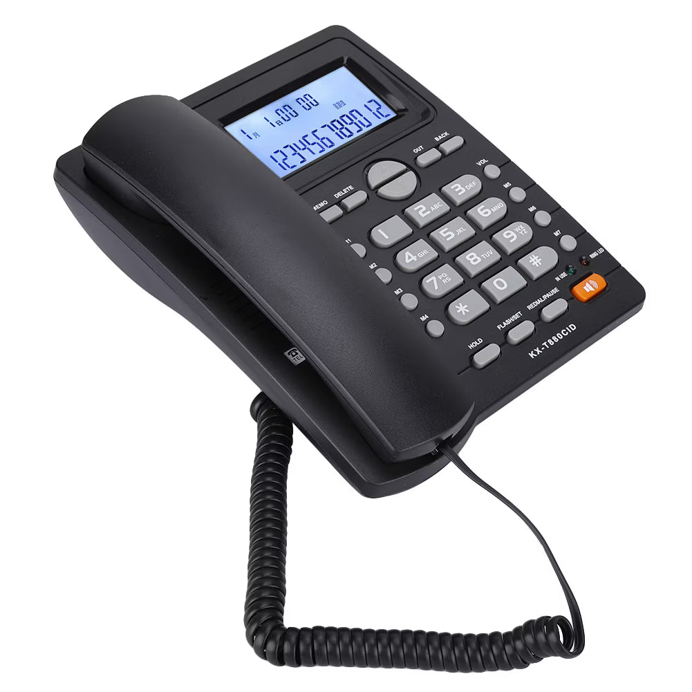 Large Buttons Corded Phone With Speakerphone Clear Sound For Calculator Home Telephone