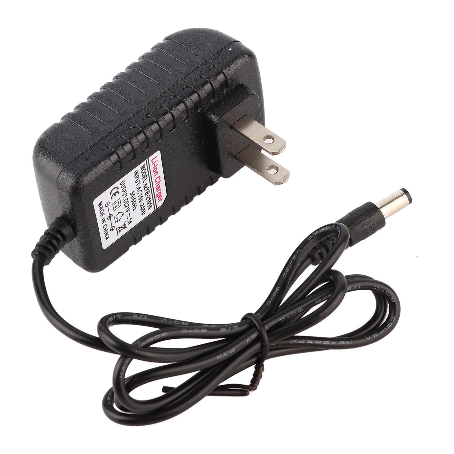 Li-ion Charger Adapter, Copper 100-240V Adapter Charger, 21V/1A Adaptative Lithium Battery Charger For Home