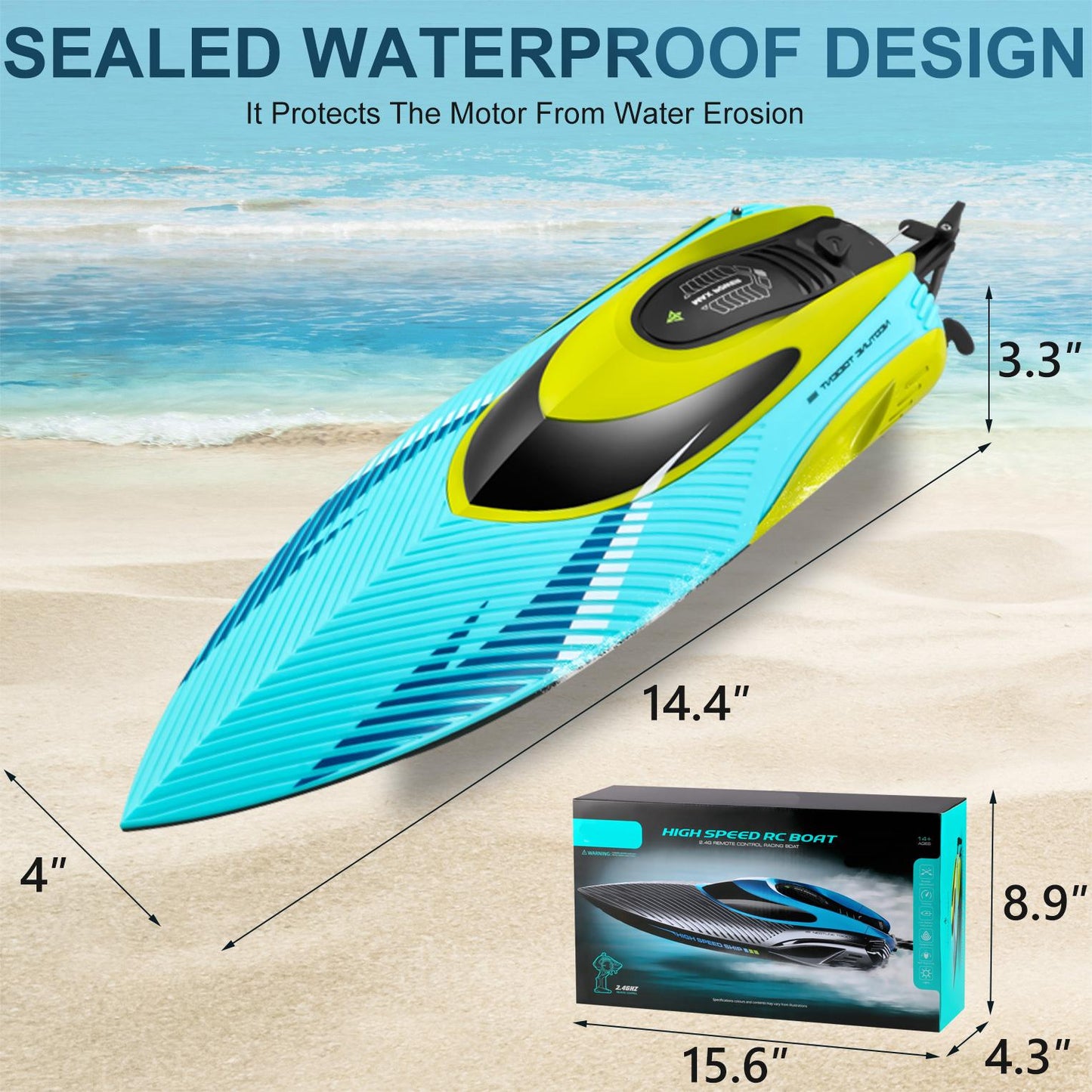 28+ MPH RC Boat for Pool & Lakes,Fast Remote Control Boat with LED Lights,High Speed Cruise Control Racing Boat,2 Rechargeable Batteries 40Mins,Low Battery Alarm,Capsize Recovery,Pool Toys for Adults