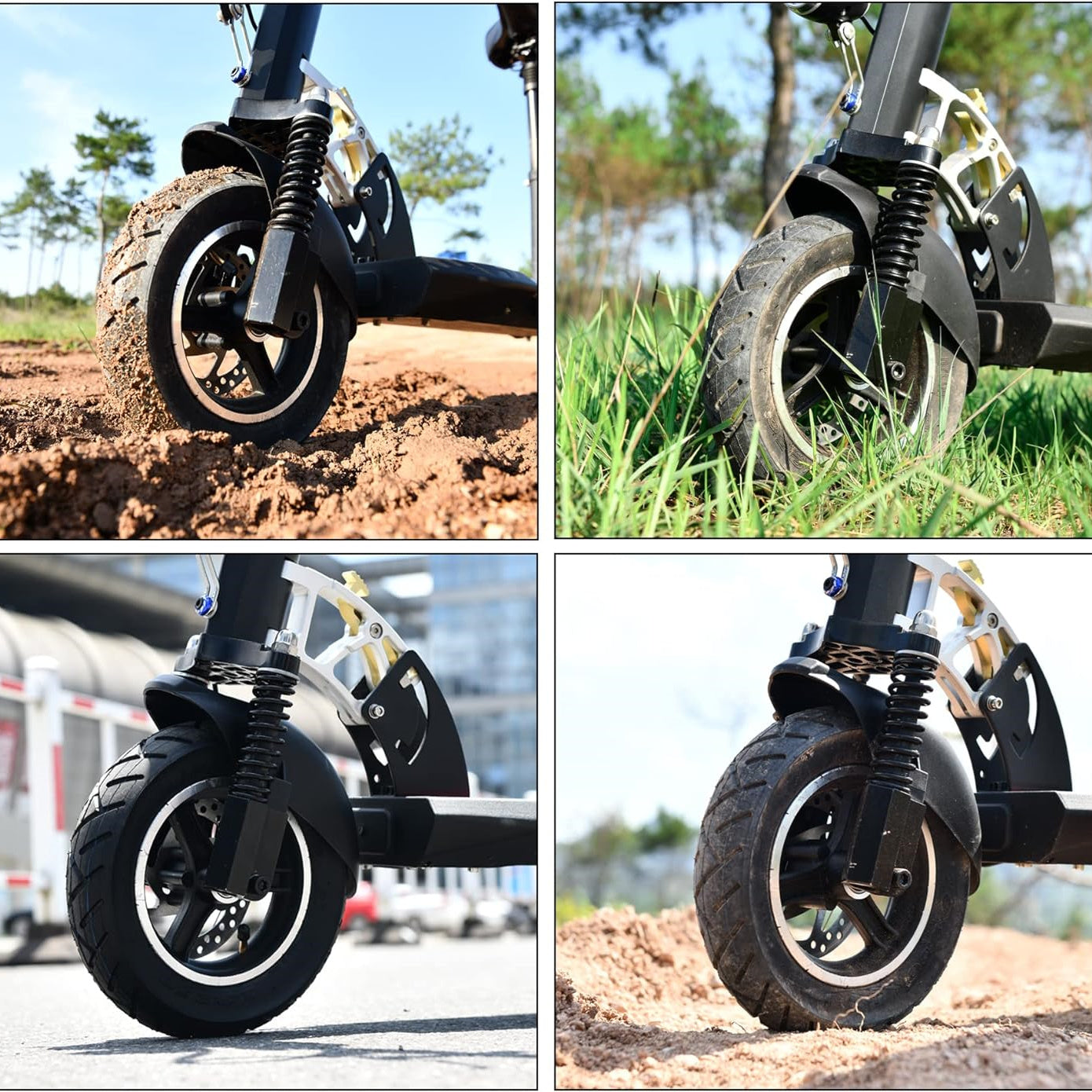 Eotvia 10in Electric Scooter Tire with 10x2.5in Inner Tube Inflatable Rubber Tyre Replacement 255x80 Outer Tube