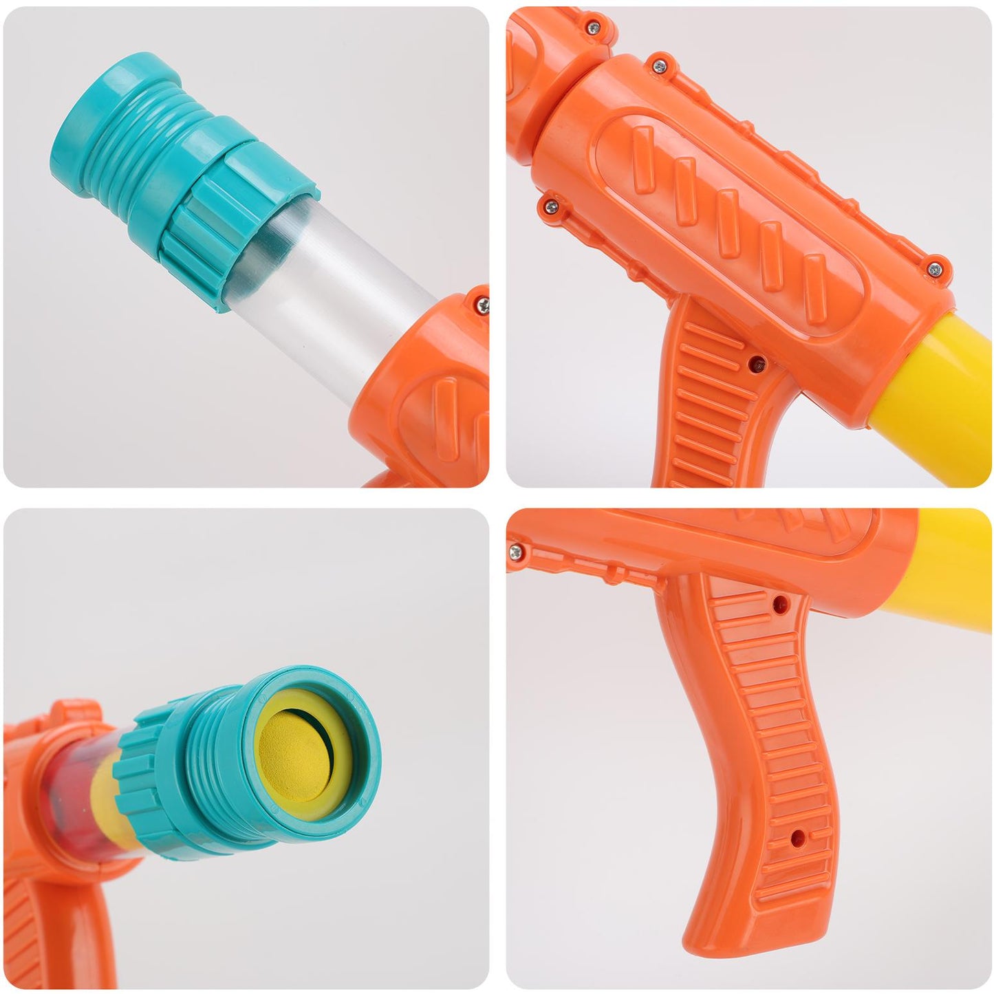 Shooting Game Toy for Age 6, 7, 8, 9, 10+ Years Old Kids Boys, 2 Pack Air Toy Blaster Air Pump & Shooting Target & 24 Foam Balls, Indoor & Outdoor Play, Ideal Christmas Birthday Gift for Boys 3+
