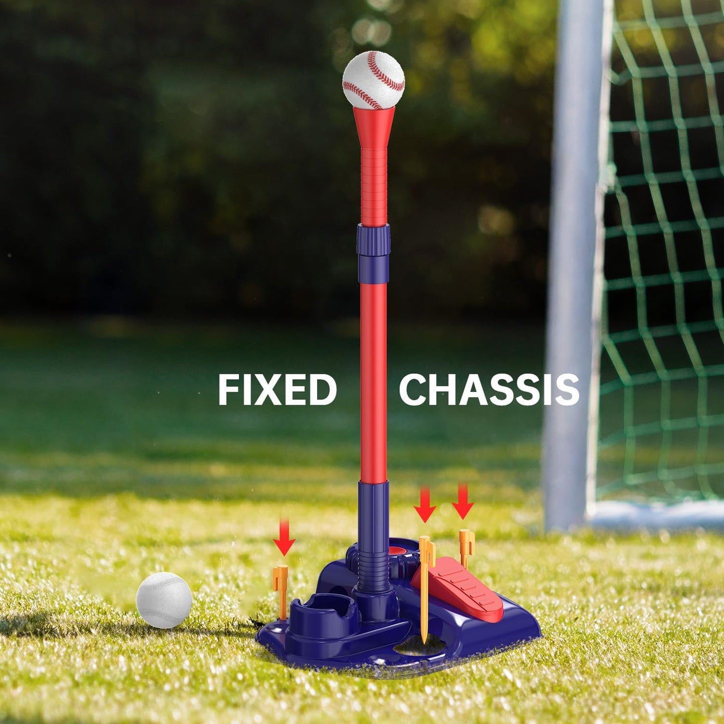 3-in-1 T Ball Set for Kids, 2.5-3.9ft Height Adjustable Tee Ball Stand, Hanging Tee, Pitching Machine, Tball Bat with 6 Balls, Indoor/Outdoor Sport Gifts for Boys & Girls