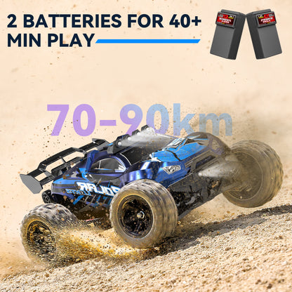 FAGINEY RC Car for Adults 60+KMH 1:14 Scale RC Truck 4WD 2 Batteries All Terrain High-Speed Remote Control Car