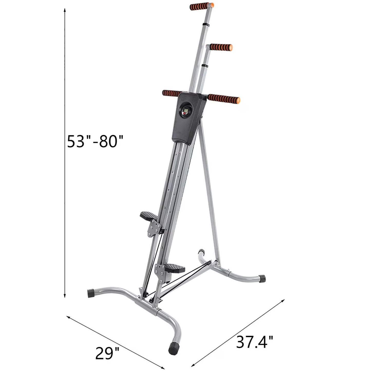 Vertical Climber Folding Heavy Duty 440lbs Loading Exercise Vertical Climber Stepper Home Gym Fitness Workout Cardio Machine