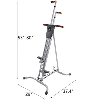 Vertical Climber Folding Heavy Duty 440lbs Loading Exercise Vertical Climber Stepper Home Gym Fitness Workout Cardio Machine