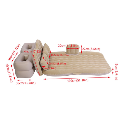 Car Inflatable Mattress, Air Mattress, Inflatable Bed Mattress Indoor Outdoor Camping Travel Car Back Seat Air Beds Cushion