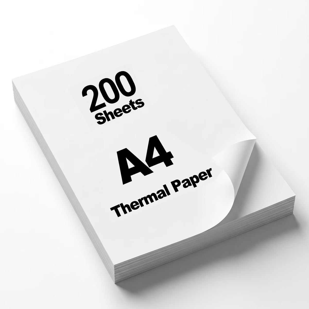 200 Sheets A4 Thermal Printer Paper, 8.27" x 11.69" (210x297mm), BPA Free Quick Dry Folding Thermal Paper, 10-Year Preservation, Compatible with Most Thermal Printers for Home Office Travel Business