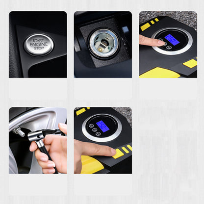 12V Car Inflator Pump Digital Display Portable Electric Motorcycle Bike Tire Inflator Pump