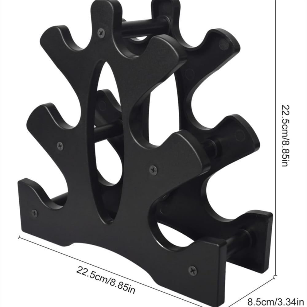 Eotvia Dumbbell Rack, 3 Tier Dumbbell Rack Dumbbell Rack Stand, Compact Dumbbell Rack Weight Rack, Space Saving Small Dumbbell Rack Stand for Home Gym Organization, Max Load 22 lbs(Without Dumbbells)