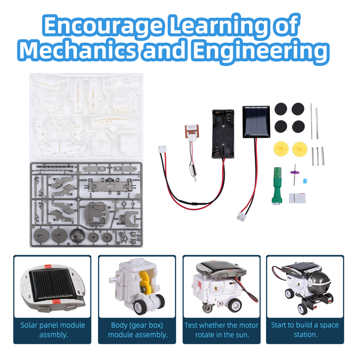 7-in-1 Solar Robot Building Kit for Kids Aged 8-13, Educational Science Building Experiment Kits, Space Science Kits STEM Toys for 8 9 10 11 12 Years Old Boys Girls Teens Christmas Birthday Gifts