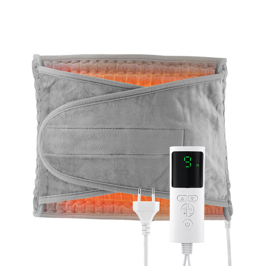 Heating Pad for Back Pain Relief, 12"x24" Electric Heating Pad with Auto Shut off & Controller, Soft Heating Pads with 9 Heating Levels & 4 Time Settings for Back Neck Shoulder Stress & Cramps Relief