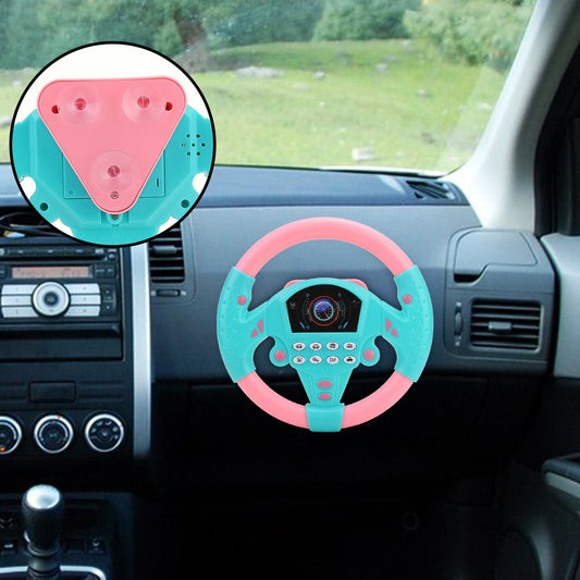 Steering Wheel Tool, Music Toy Copilot Steering Wheel Tool  for Baby Kid Children