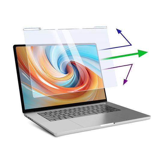 13.3 inch Anti Blue Light Laptop Screen Protector, Hanging Type Monitor Anti Scratch Acrylic Panel for 16:9 Widescreen Notebook, Universal Anti Glare Eye Protect Filter Film Computer Screen Cover