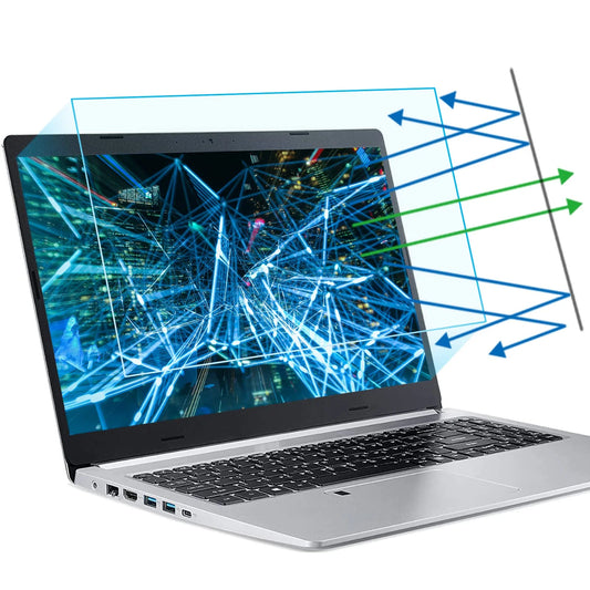 15.6 inch Laptop Anti Blue Light Screen Filter for 16:9 Widescreen Monitor Screen Protector, Laptop Monitor Anti Scratch Film, Eye Care & Anti Glare Film