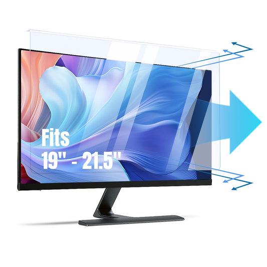 19-21.5 inch Computer Anti Blue Light Screen Protector, Hanging Desktop Monitor Blue Light Filter for 19.5, 20, 21, 21.5 inch Widescreen Monitor, Universal PC Anti Scratch Eye Protection Cover