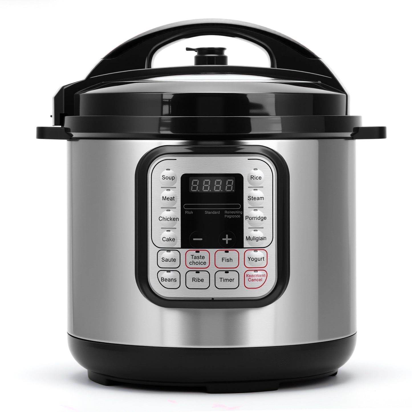 5.5 Quart Electric Pressure Cooker, 16-in-1 Multi-Functional Slow Cooker, Rice Cooker, Saute Pan, Soup Pot, Egg Cooker, Warmer, Preset Cooking, Stainless Steel