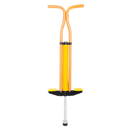 Spring Pogo Stick Jump Stick Double Bar Jackhammer Jump Stick Sports for Boys & Girls Ages 9 & Up Toys Gift Orange