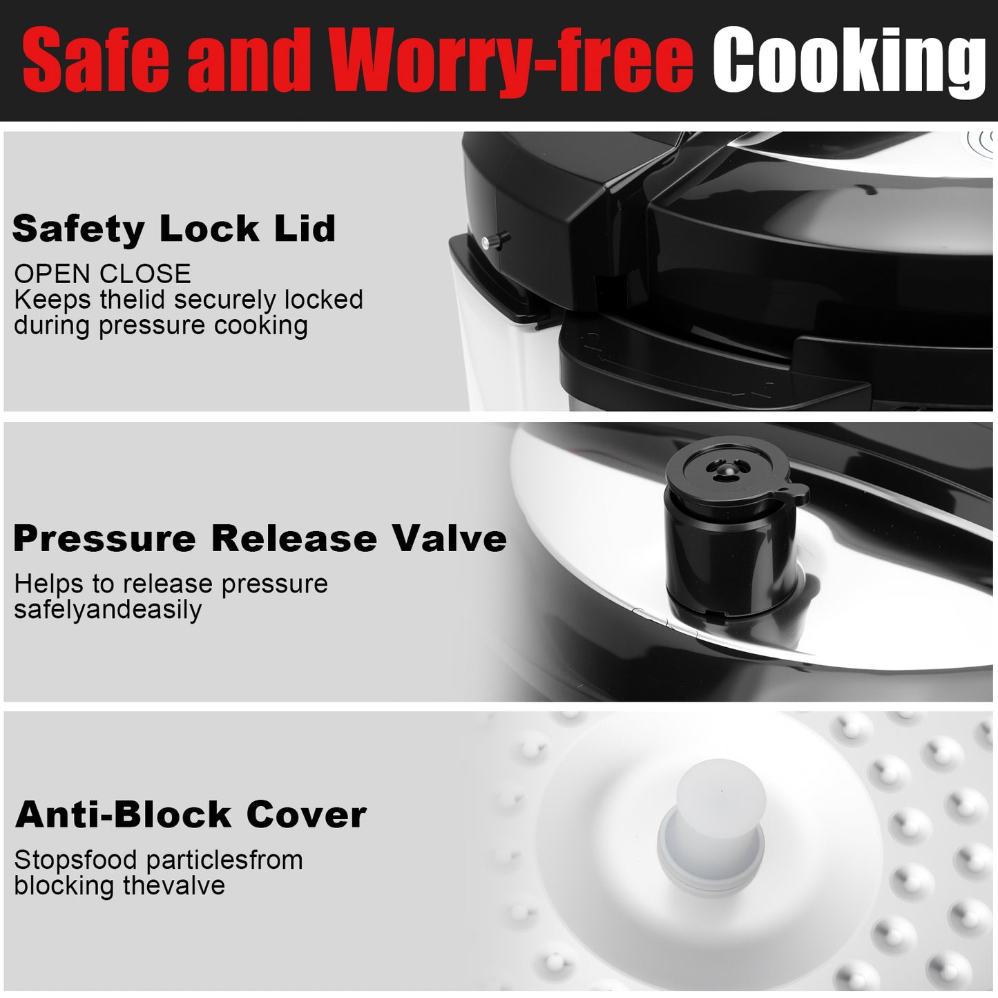 5.5 Quart Electric Pressure Cooker, 16-in-1 Multi-Functional Slow Cooker, Rice Cooker, Saute Pan, Soup Pot, Egg Cooker, Warmer, Preset Cooking, Stainless Steel