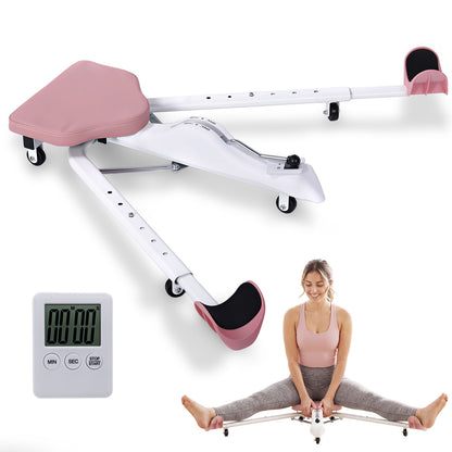 Split Machine, 330 LBS Weight Capacity Leg Stretch Machine for Flexibility Training and Stretching Workouts w/Electronic Timer