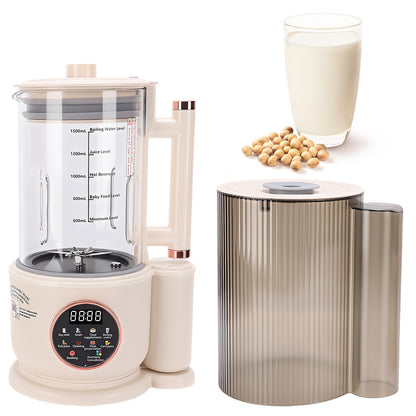 10 in 1 Automatic Nut Milk Maker,51oz Soy Milk Machine with Delay Start,Boil Water,Keep Warm& Auto Cleaning,Almond Milk Machine,Plant Based Milks Homemade Oat,Chowder,Juice