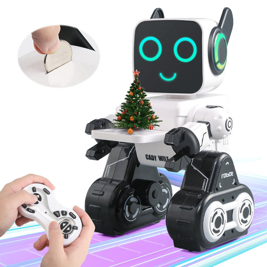 Robot Toys for Kids,Interactive Robot Toy with Coin Bank - Programmable, LED, Walking, Talking, Singing, Dancing - for Kids