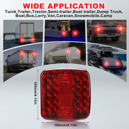 Wireless Trailer Lights, Magnetic Trailer Light For Towing, Portable Rechargeable LED Tow Lights Kit For Trucks, Boat, RV