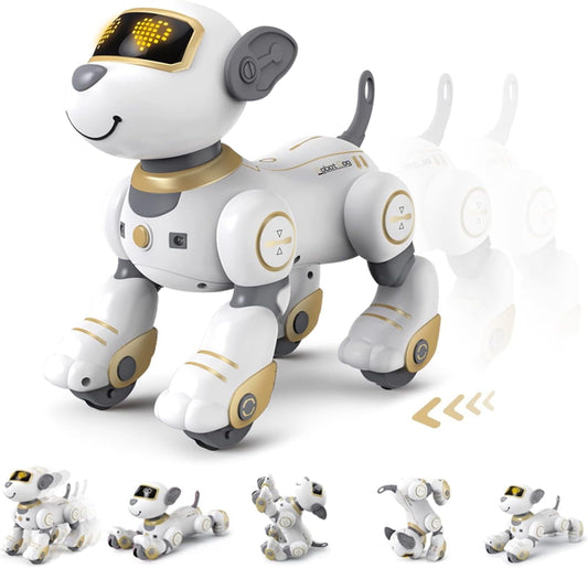 YLSHRF Robot Dog for Kids Smart RC Dog Toy Interactive Robot Pet Intelligent Programmable Sing & Dance Design Robot Dog Birthday Gifts Kids Age 3 5 4-7 Year
