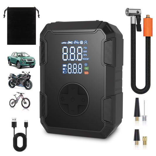 Cordless Air Compressor Tire Inflator,4X Faster 150PSI 5 Inflation Modes 20000mAh Auto-Shutoff with LED Digital Pressure,Rechargeable Tire Pump for Car Tires,Bikes,Balls,Motorcycles