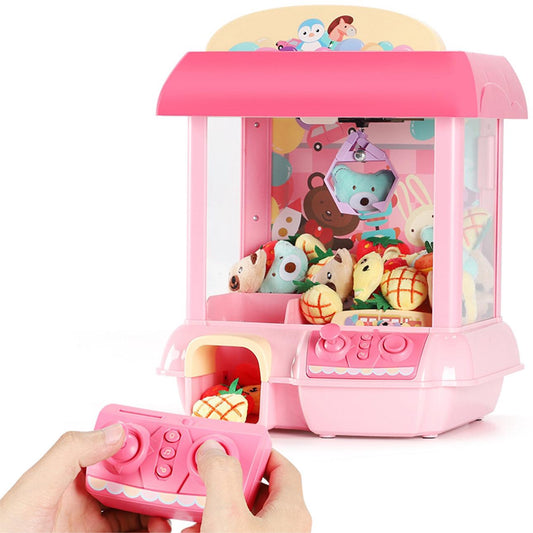 Vending Prize Machine Dispenser with LED Light & Adjustable Sound, Automatic Claw Machine, Christmas Birthday Gift for Boys Girls Age 3+ Exercise Hand-Brain