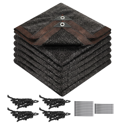 90% Shade Cloth, Dog Kennel Shade Cover, 6.6 x 10 FT Sturdy Durable Sunblock Shade Mesh Tarp with Grommets for Patio Plants Greenhouse Chicken Coop Porch