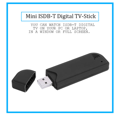 Mini USB 2.0 TV Receiver ISDB-T Digital TV Stick Tuner Video Recorder for Laptop PC