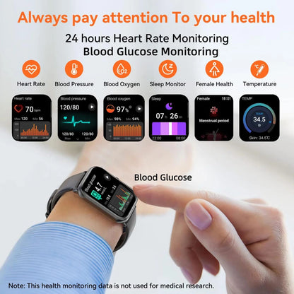 Smart Watch for Women Men, 1.96" Smartwatch (Answer/Make Call) for Android & iOS, Fitness Tracker with 100+ Sport Modes, IP67 Waterproof Activity Tracker Sleep Monitor/Pedometer/Calories, Pink