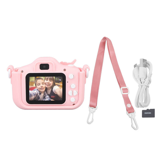 Kids Camera Christmas Birthday Gifts for Boys Girls Age 3-12, 1080P HD Kids Digital Selfie Video Camera Toy for Toddler 3 4 5 6 7 8 Years Old, with Soft Silicone Cover
