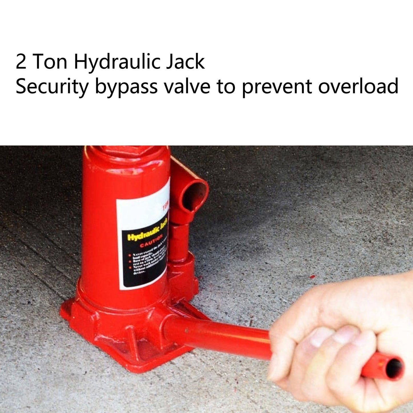 10T Hand Operated Low Position Bottle Jack for Car Van SUV Small Trucks