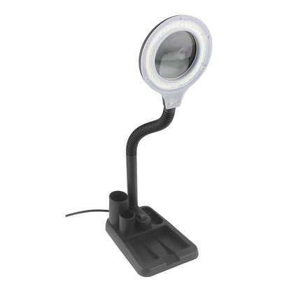 Magnifying Glass Crafts Desk Lamp 5X & 10X Magnifier with 40 LED Lights