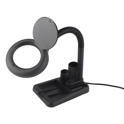 Magnifying Glass Crafts Desk Lamp 5X & 10X Magnifier with 40 LED Lights