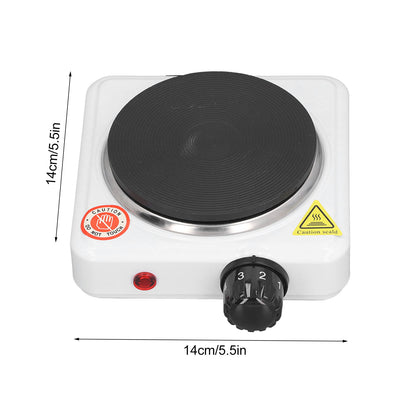 6" Electric Single Burner Die-Cast Hot Plate, Countertop Heater Suitable For Cooking Soup Milk Water Coffee Tea