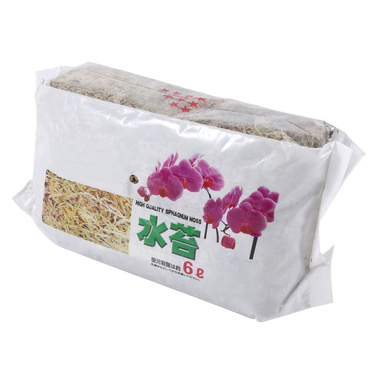 Fugacal 6L Musgo de Jardín Musgo Nutrición Hidratante Fertilizante Orgánico para la Orquídea Phalaenopsis, Musgo de Sphagnum, Musgo de Fibra Larga