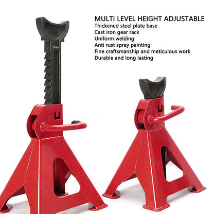 1 Pair Steel Jack Stands 2 Ton (4409 lbs) Capacity Car Jack Stand, Red