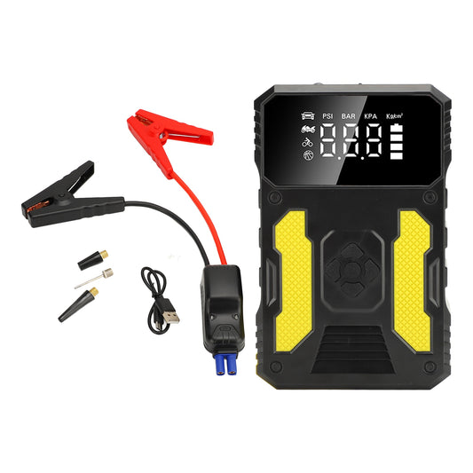 Car Jump Starter with Air Compressor, 3000A Peak Car Battery Jump Starter (for All Gas or up to 8.0L Diesel) with 150PSI Digital Tire Inflator, 12V Portable Battery Jump Box and LED Light ,USB Charge