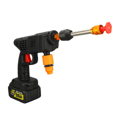 Cordless Pressure Washer, Cordless Power Washer With 6-in-1 Nozzles Portable Water Gun With 16.4FT Water Pipe For Patio Cleaning Car Washing Floor Cleaning