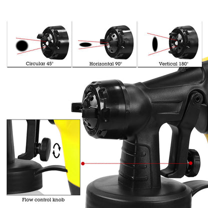 800ml Large Capacity 500W High Power Spray Gun Kit for Furniture Cabinet Fence Wall Door