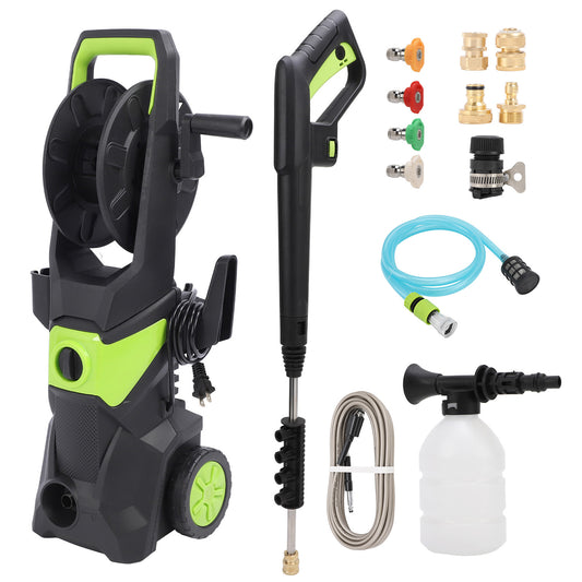 4000PSI Electric Pressure Washer 2.4 GPM Power Washer With 32FT Hose 4 Quick Connect Nozzles, Portable To Clean Patios, Cars, Fences, Driveways