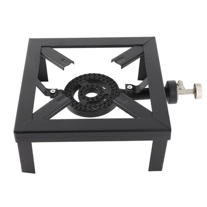 LDYSO 1 Burner Portable Camping Stove Single Burner Propane Gas Cooker Cast Iron Burner Outdoor BBQ Grill
